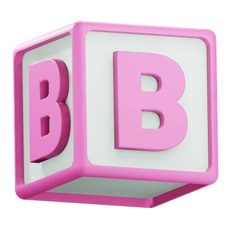 Alfabeto b  3D Icon