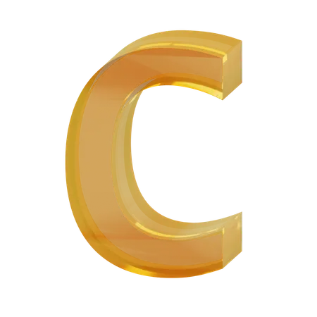 Alfabeto c  3D Icon