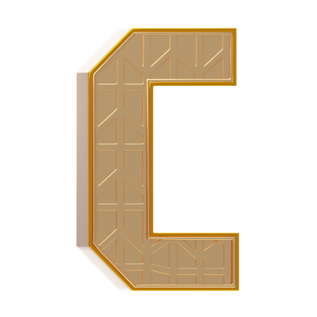 Alfabeto c  3D Icon