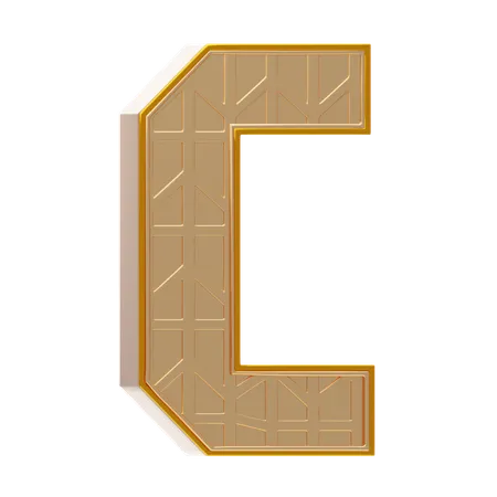 Alfabeto c  3D Icon