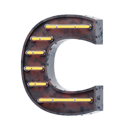 Alfabeto c  3D Icon