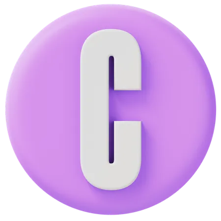 Alfabeto c  3D Icon