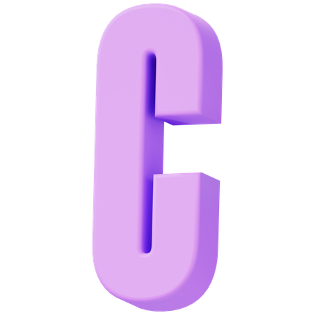 Alfabeto c  3D Icon