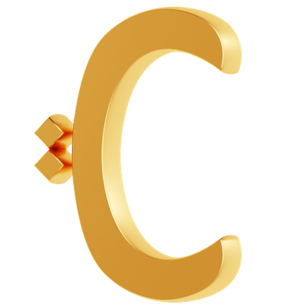 Alfabeto c  3D Icon