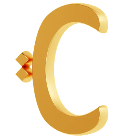 Alfabeto c  3D Icon