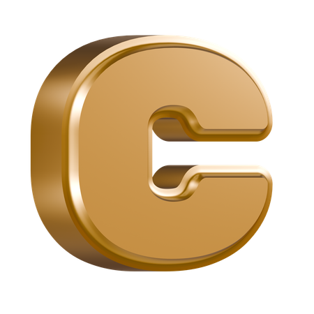 Alfabeto c  3D Icon