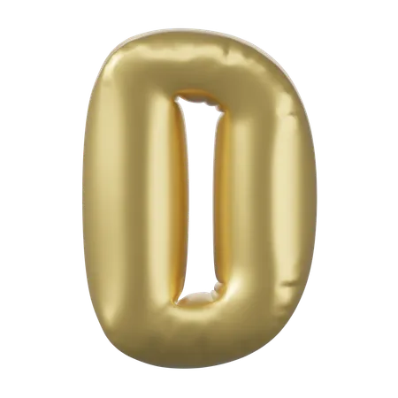 Alfabeto d  3D Icon