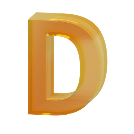 Alfabeto d  3D Icon