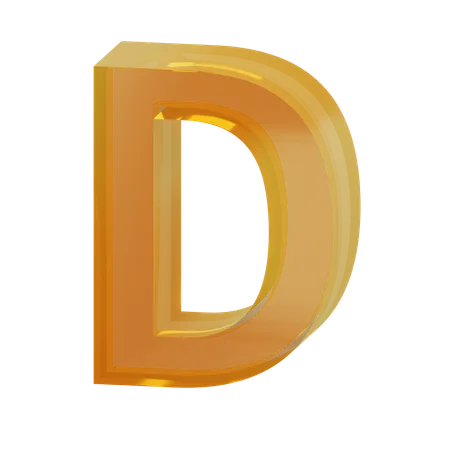 Alfabeto d  3D Icon