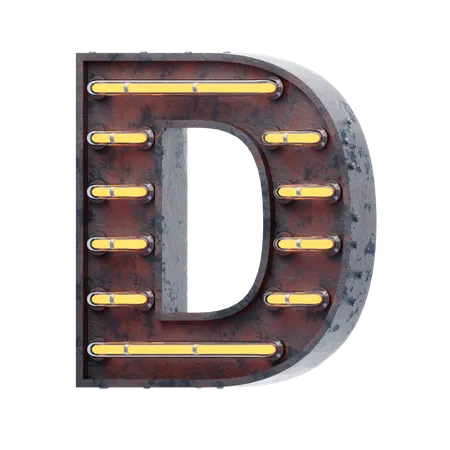 Alfabeto d  3D Icon