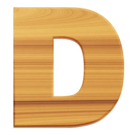 Alfabeto d  3D Icon