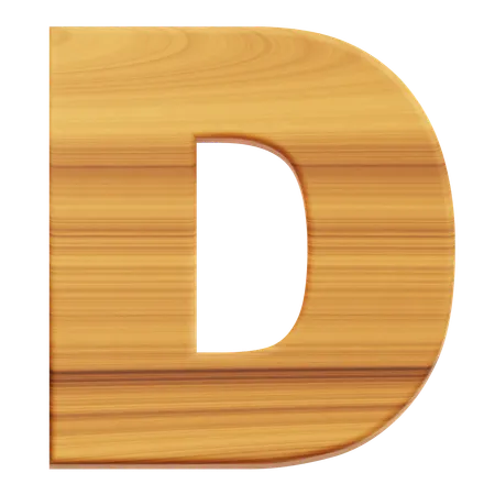 Alfabeto d  3D Icon