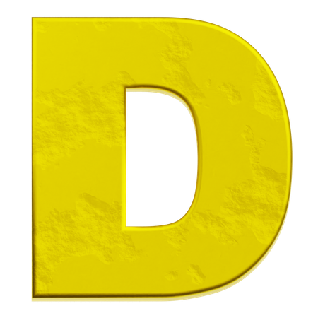 Alfabeto d  3D Icon