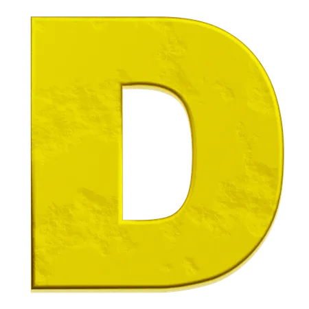 Alfabeto d  3D Icon