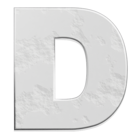 Alfabeto d  3D Icon