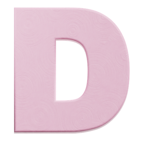 Alfabeto d  3D Icon