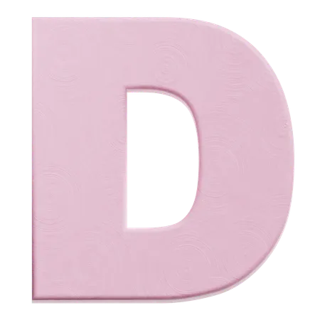 Alfabeto d  3D Icon