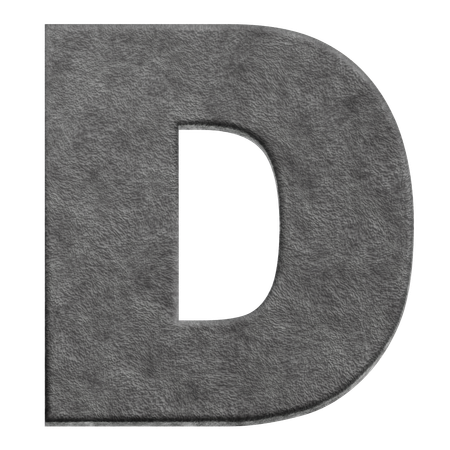 Alfabeto d  3D Icon