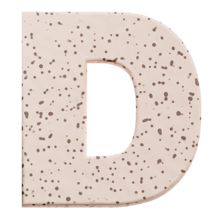 Alfabeto d  3D Icon