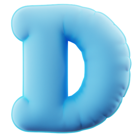 Alfabeto d  3D Icon