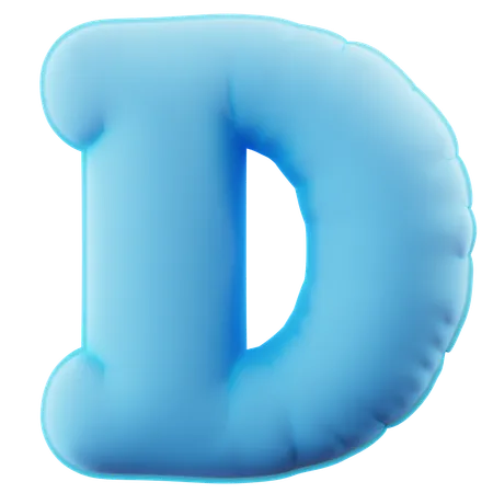 Alfabeto d  3D Icon