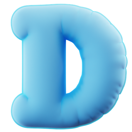 Alfabeto d  3D Icon
