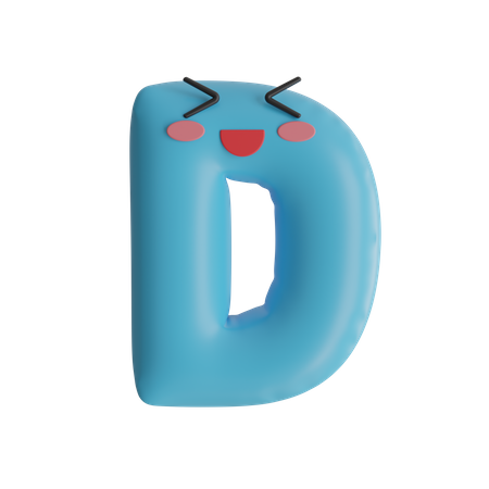 Alfabeto d  3D Icon