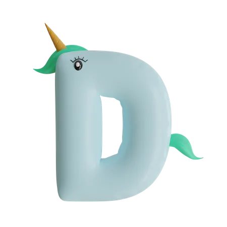 Alfabeto d  3D Icon