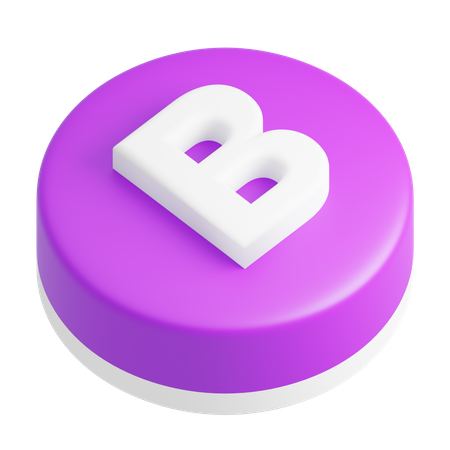 Punto alfabeto b  3D Icon