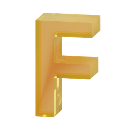 Alfabeto f  3D Icon