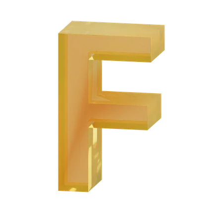 Alfabeto f  3D Icon