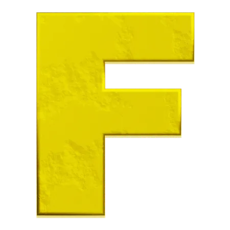 Alfabeto f  3D Icon