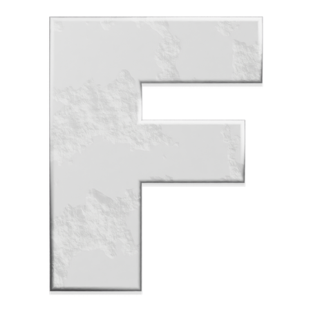 Alfabeto f  3D Icon