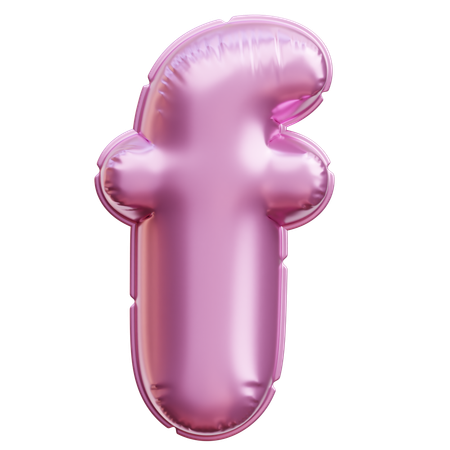 Alfabeto f  3D Icon