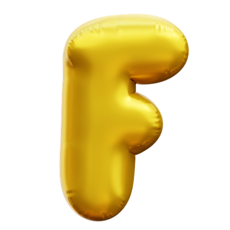 Alfabeto f  3D Icon