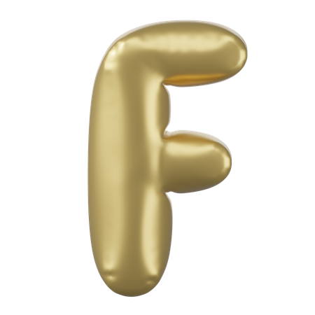 Alfabeto f  3D Icon