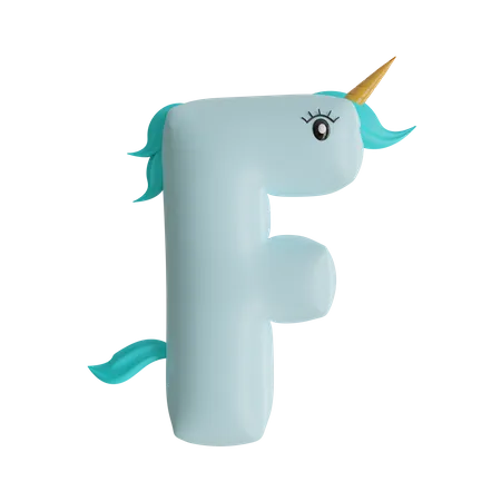 Alfabeto f  3D Icon