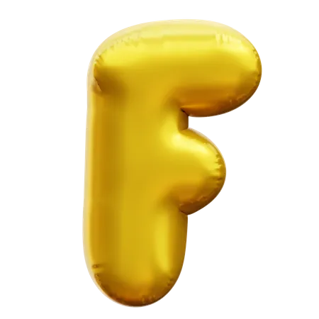 Alfabeto f  3D Icon