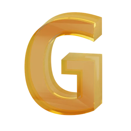 Alfabeto g  3D Icon