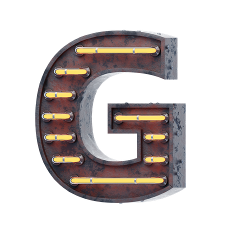 Alfabeto g  3D Icon