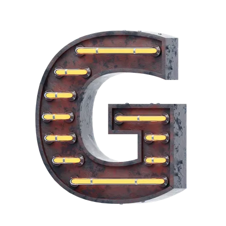 Alfabeto g  3D Icon