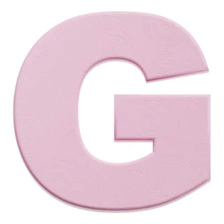 Alfabeto g  3D Icon