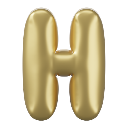 Alfabeto h  3D Icon