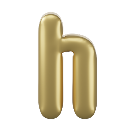 Alfabeto h  3D Icon