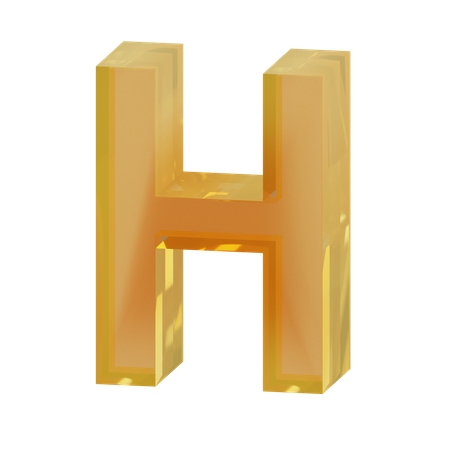 Alfabeto h  3D Icon