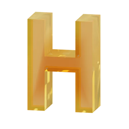 Alfabeto h  3D Icon