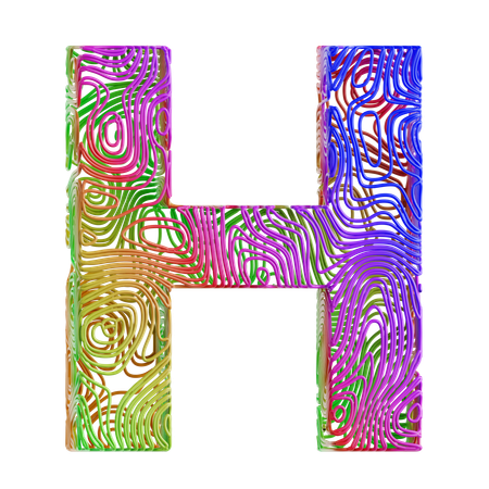 Alfabeto h  3D Icon