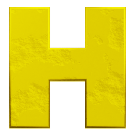 Alfabeto h  3D Icon