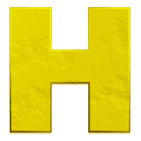 Alfabeto h  3D Icon