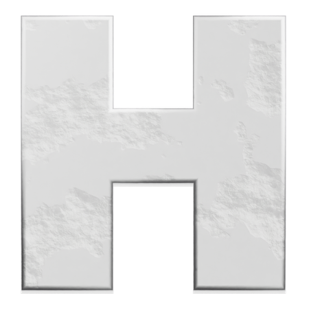 Alfabeto h  3D Icon